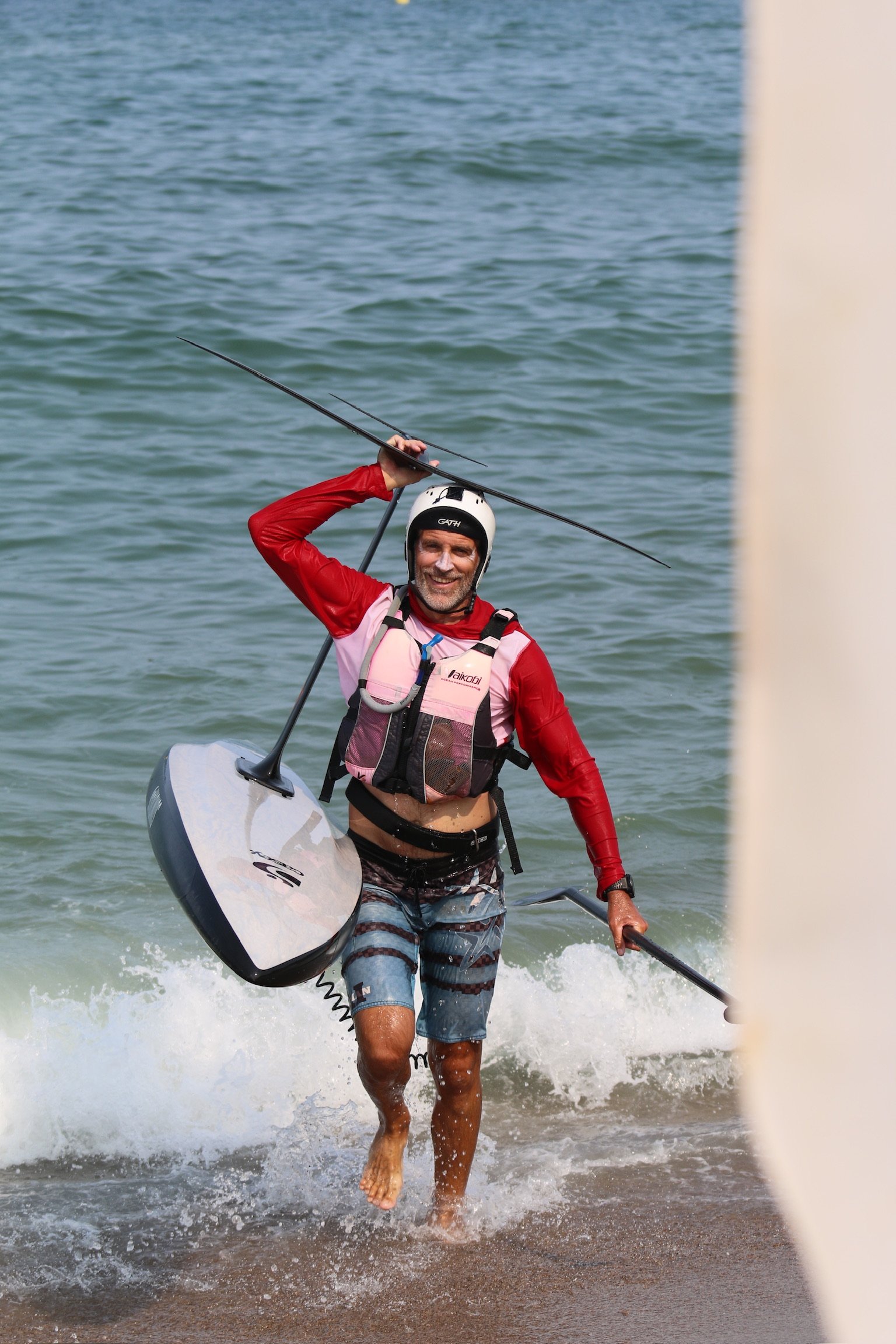 jordi pocurull lesson clase sup downwind foil pantai costa brava begur pals 