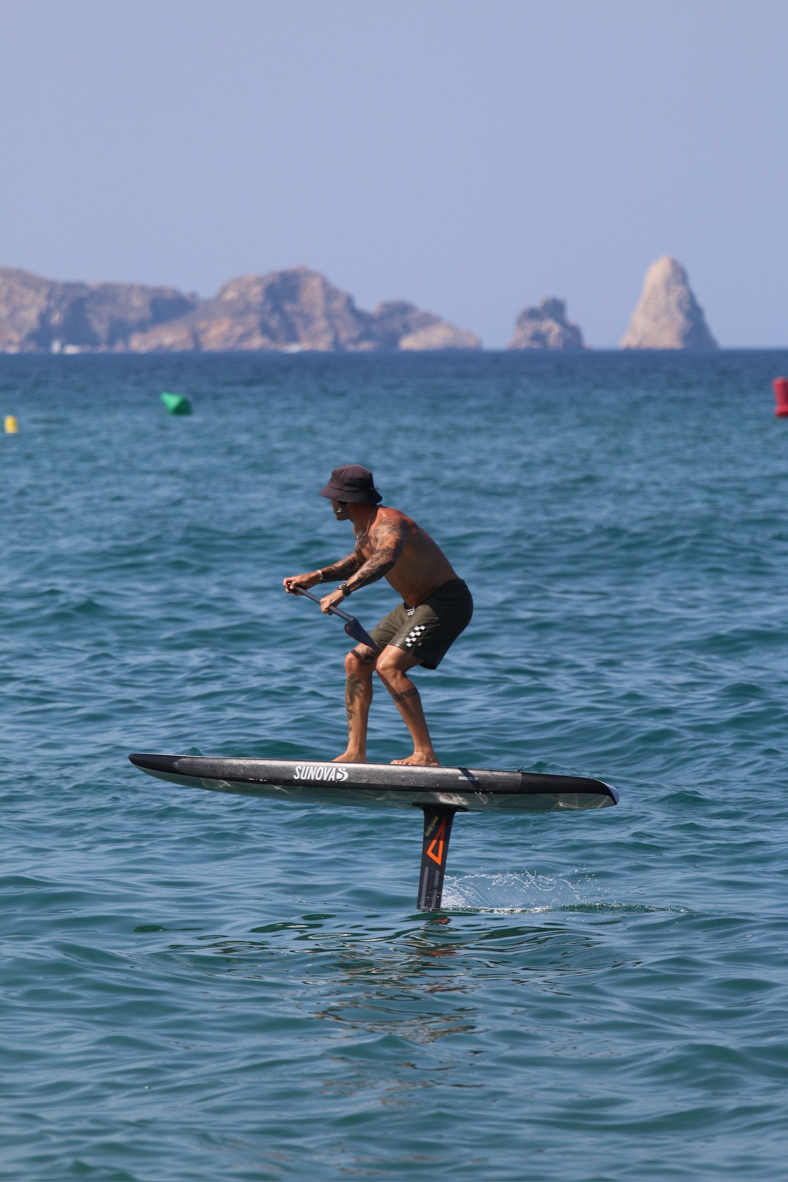 Carlos Manich lesson clase sup downwind foil pantai costa brava begur pals