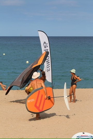 winggoil lesson in costa brava pantai platja del raco pals begur