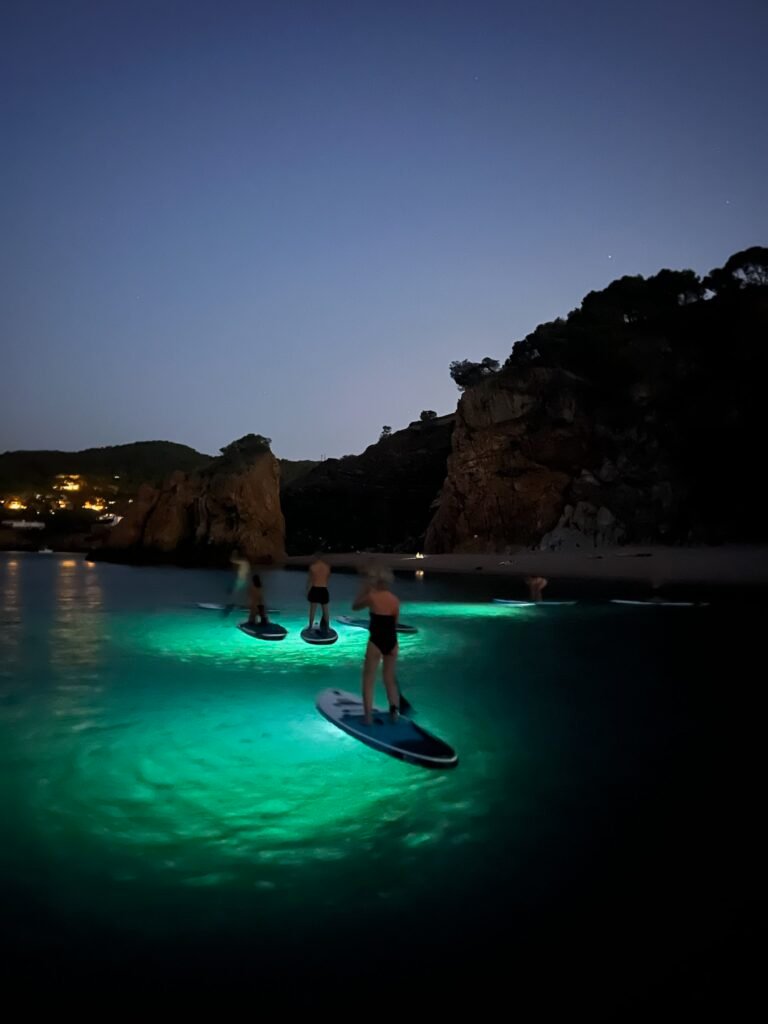 night-sup-paddlesurf-costa-brava-pantai-begur-sunset